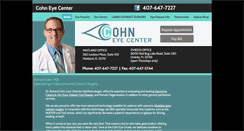 Desktop Screenshot of cohneyecenter.com
